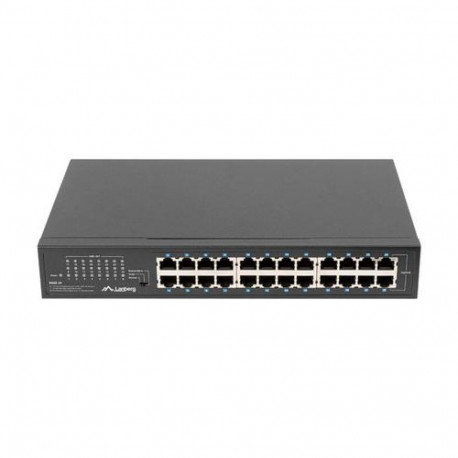 Lanberg RSGE-24 network switch Unmanaged Gigabit Ethernet (10/100/1000) 1U Black
