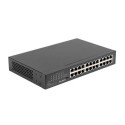 Lanberg RSGE-24 network switch Unmanaged Gigabit Ethernet (10/100/1000) 1U Black