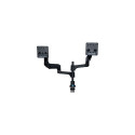 R-Go Tools Monitor arm R-Go Caparo Dual, for two monitors, adjustable with gas spring, 3-9 kg load c