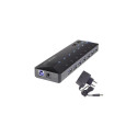 Renkforce RF-3806034 interface hub USB 3.2 Gen 1 (3.1 Gen 1) Type-B 5000 Mbit/s Black