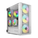 Savio Raptor White X1 ARGB Glass/Mesh White Computer Case Midi Tower