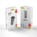 DUDAO Car Charger 45W PD+ QC5.0 1xUSB+1XType C Universal Silver Cigar lighter Fast charging Auto