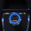 DUDAO Car Charger 45W PD+ QC5.0 1xUSB+1XType C Universal Silver Cigar lighter Fast charging Auto