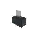 LogiLink QP0027 storage drive docking station USB 3.2 Gen 2 (3.1 Gen 2) Type-C Black