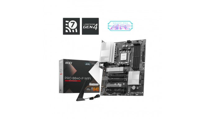 MSI PRO B840-P WIFI motherboard AMD B840 Socket AM5 ATX