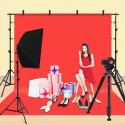 Puluz PKT5205 photo backdrop Fabric, Metal Monochromatic Blue, Green, Red