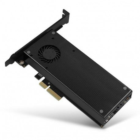 Axagon PCEM2-DC PCIe x4 - M.2 NVMe M-key + SATA B-key slot adapter w. cooler, SP &amp; LP