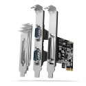 Axagon PCEA-PSN PCIe-Adapter mit 1x Parallel-+ 2x Seriell-Ports - ASIX AX99100 interface cards/adapt