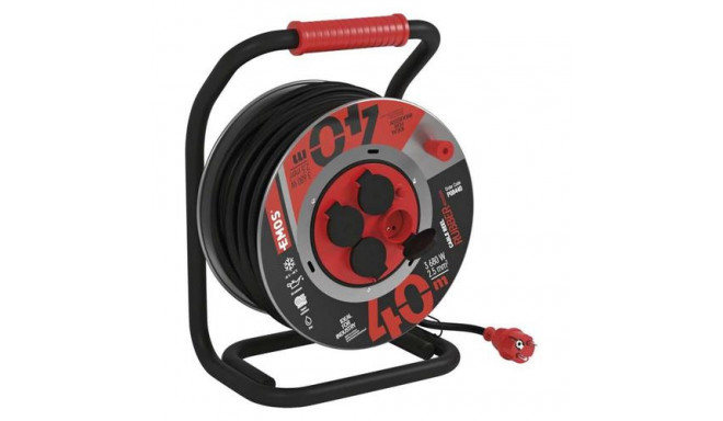 Emos P08440 surge protector Black, Red 4 AC outlet(s) 230 V 40 m