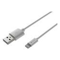 NATEC NKA-2148 lightning cable 1 m White