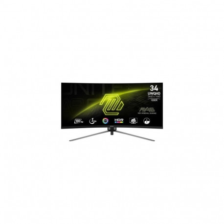 MSI MAG 345CQR computer monitor 86.4 cm (34") 3440 x 1440 pixels UltraWide Dual Quad HD Black