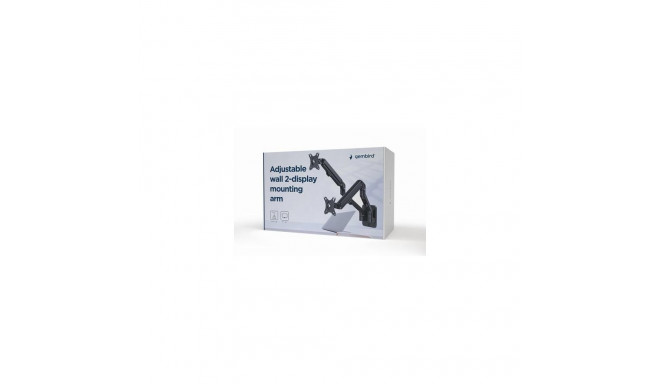Gembird MA-WA2-01 monitor mount / stand 68.6 cm (27&quot;) Wall Black