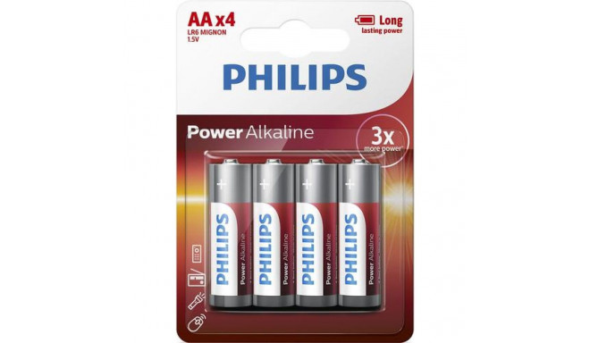 Philips Power Alkaline Battery LR6P4B/10