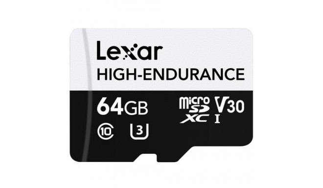 Lexar High-Endurance 64 GB MicroSDXC UHS-I Class 10