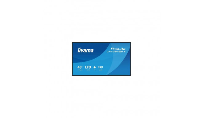 iiyama 43" 4K UHD Most powerful professional digital signage display with advanced control