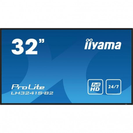 iiyama LH3241S-B2 Signage Display Kiosk design 80 cm (31.5") LED 350 cd/m² Full HD Black 24/7