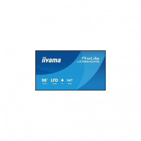 iiyama LE9864UHS-B1AG Signage Display Digital signage flat panel 2.49 m (98") Wi-Fi 500 cd/