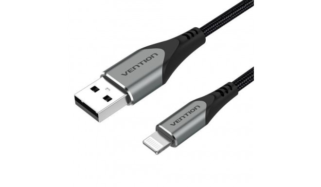 Vention USB 2.0 A to Lightning Cable 1M Gray Aluminum Alloy Type