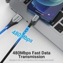Vention USB 2.0 A to Lightning Cable 1M Gray Aluminum Alloy Type