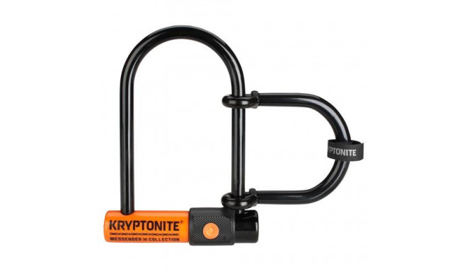 Kryptonite MESSENGER MINI+ Black, Orange U-lock