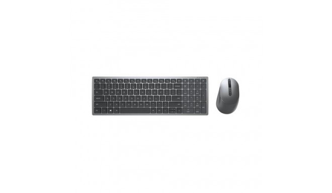 DELL KM7120W keyboard Mouse included Office RF Wireless + Bluetooth QWERTY Nordic Grey, Titanium