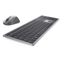 DELL KM7321W keyboard Mouse included Office RF Wireless + Bluetooth QWERTZ German Grey, Titanium