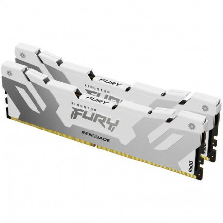 Kingston Technology FURY 32GB 6400MT/s DDR5 CL32 DIMM (Kit of 2) Renegade White XMP