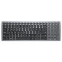 DELL KB740 keyboard Office RF Wireless + Bluetooth QWERTY Nordic Grey, Black