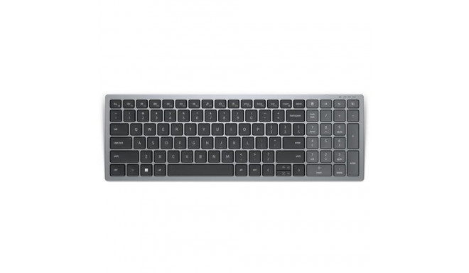 DELL KB740 keyboard Office RF Wireless + Bluetooth QWERTZ German Grey, Black
