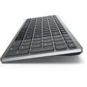 DELL KB740 keyboard Office RF Wireless + Bluetooth QWERTZ German Grey, Black