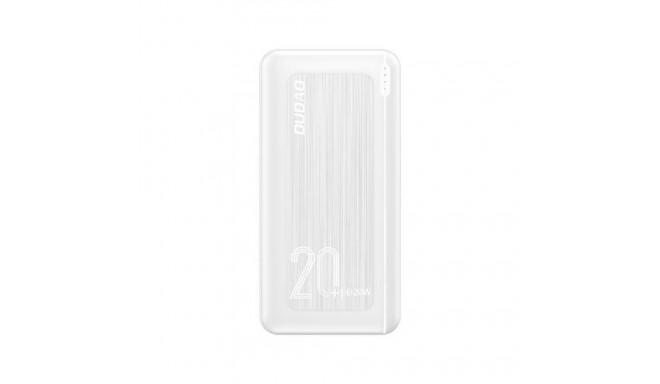 DUDAO powerbank 20000 mAh Power Delivery 20 W Quick Charge 3.0 2x USB / USB Type C white (K12PQ + wh