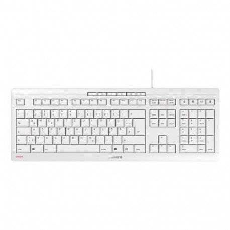 CHERRY STREAM keyboard Office USB QWERTZ German White