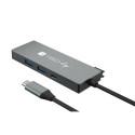 Techly IUSB32C-HUB4HPD laptop dock/port replicator Wired USB 3.2 Gen 2 (3.1 Gen 2) Type-C Grey