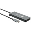 Techly IUSB32C-HUB4HPD laptop dock/port replicator Wired USB 3.2 Gen 2 (3.1 Gen 2) Type-C Grey