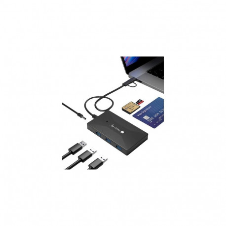 Techly IUSB-CARD-AC582 card reader USB 3.2 Gen 1 (3.1 Gen 1) Type-A/Type-C Black