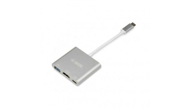 iBox IUH3CFT1 notebook dock/port replicator USB 3.2 Gen 1 (3.1 Gen 1) Type-C Silver