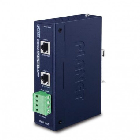 PLANET IPOE-162S network splitter Power over Ethernet (PoE) Blue