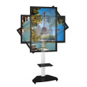 Techly Floor Support with Shelf Trolley TV LCD/LED/Plasma 37-70&quot; White