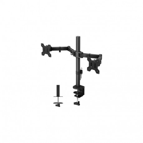 Techly ICA-LCD 382-D monitor mount / stand 68.6 cm (27") Black Desk