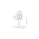 Techly ICA-LCD 323S monitor mount / stand 109.2 cm (43&quot;) Black Desk