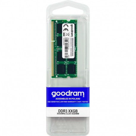 Goodram GR1600S3V64L11/8G memory module 8 GB 1 x 8 GB DDR3 1600 MHz