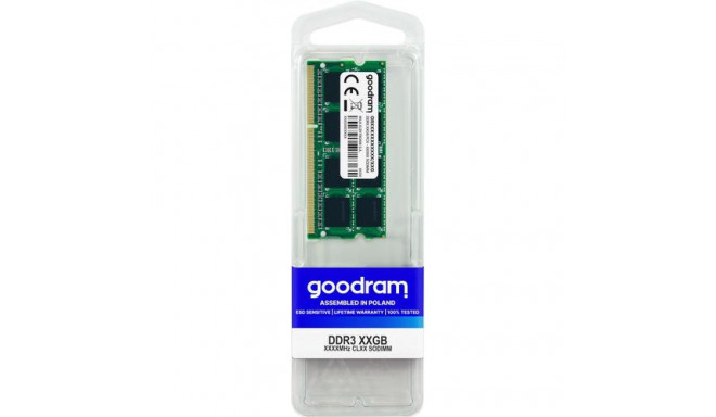 Goodram GR1333S364L9/8G memory module 8 GB 1 x 8 GB DDR3 1333 MHz