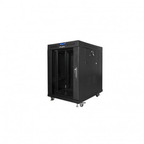 Lanberg FF01-8015-12BL rack cabinet 15U Freestanding rack Black