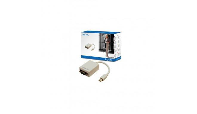 LogiLink Mini DisplayPort / VGA Adapter 0.09 m VGA (D-Sub) Grey