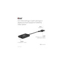 CLUB3D USB Type-C (with USB Type-A adapter) to dual DisplayPort™(4K60Hz) Video Splitter