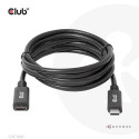 CLUB3D USB Gen1 Type-C Extension Cable 5Gbps 60W(20V/3A) 4K60Hz M/F 1m/3.28ft