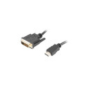 Lanberg CA-HDDV-20CU-0030-BK video cable adapter 3 m HDMI Type A (Standard) DVI-D Black