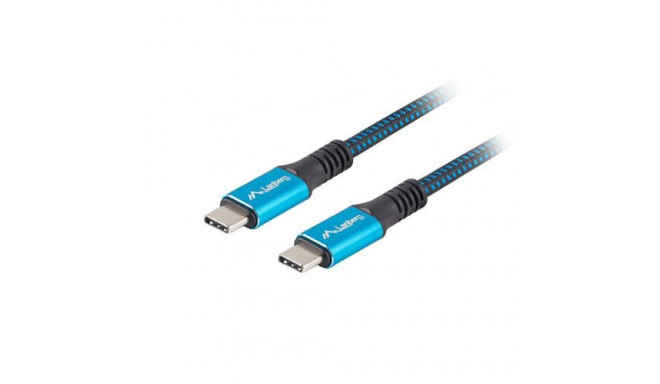 Lanberg CA-CMCM-45CU-0005-BK USB cable USB4 Gen 2x2 0.5 m USB C Black, Blue