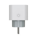 Savio WI-FI smart socket 16A AS-01 White Wireless