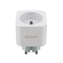 Savio WI-FI smart socket 16A AS-01 White Wireless